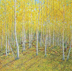 Sylvain Voyer, Birch Grove Tawatinaw Valley, Fall 2007, 2007, acrylic on canvas