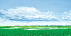 Sylvain Voyer, Untitled - Summer Clouds, 2006, acrylic on canvas