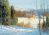 Dorothy Wilma Wardell, Untitled - Sunday Morning Winter Trail, oil on canvas