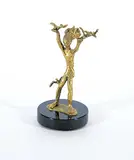 Esther Wertheimer, Untitled - Feeding the Birds, bronze sculpture