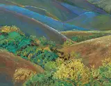 Maureen O'Keefe West, Untitled - Springtime in the Badlands, 2006, pastel on paper