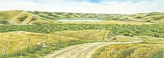 Garth Winn, Untitled - Qu'appelle Valley, 1982, watercolour on paper
