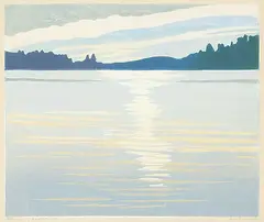 Mary E. Wrinch, Flash of Light #9/100, colour relief print on paper