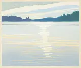 Mary E. Wrinch, Flash of Light #9/100, colour relief print on paper