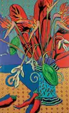 Nixie Barton, Peppers in Paradise, 1990, oil on canvas