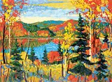 Laurentian Colour by Rod Charlesworth, oil on canvas, sold Nov 2018