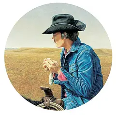 Leonard James Gibbs, Ranch Hand, 1980, acrylic on wood board