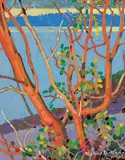 Robert Genn, Arbutus at Salt Spring, oil on wood board