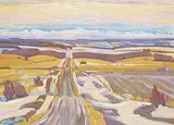 Foothills Road, Spring by Illingworth Kerr, oil on canvas, sold Nov 2018