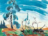 Janet Mitchell, Sky Arch, watercolour on paper