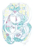 Daphne Odjig, Beyond Understanding, 2012, coloured pencil on paper
