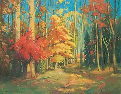 Frank Panabaker, Fall in Dundas, oil on canvas