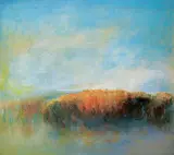 Paul Fournier, Lakeside Morning - Autumn, 1968, oil and pastel on canvas
