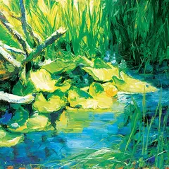 John A. MacDonald, Saint Mary's Lake, 2006, oil on canvas