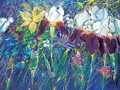 Teresa Posyniak, Untitled - Down in the Garden, 1996, acrylic on canvas