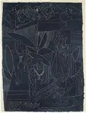 David and Bathsheba #40/50 by Pablo Picasso, 1947, lithograph on paper, sold Nov 2018