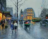 Édouard Cortès, Untitled - Paris Flower Seller