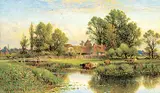 Alfred Augustus II Glendening, Untitled - At River's Edge, 1902, oil on canvas