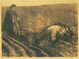 Pflugzieher und Weib [Plough-Pullers and a Woman] by Käthe Kollwitz, 1902, lithograph on paper, sold Nov 2018