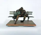George Lundeen, Departure #17/50, bronze sculpture