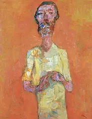 Otto Axer, Untitled - Standing Man, 1970, oil on canvas