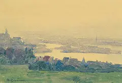 William Brymner, View of Ottawa, 1890, watercolour on paper