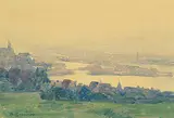 William Brymner, View of Ottawa, 1890, watercolour on paper