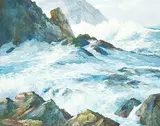 Duncan MacKinnon Crockford, October Storm, North of Cote Beach, Cabot Trail, Nova Scotia