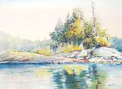 Vojtech Matousek, White Shell, 1998, watercolour on paper