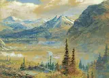 Marmaduke Matthews, A Misty Morning at Banff, Alberta