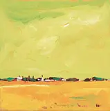 Robert F.M. McInnis, Untitled - Golden Harvest Under a Green Sky