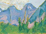 Near Hope B.C. [Waiting for the Slide to be Cleared] by Robert F.M. McInnis, 1989, oil on wood board, sold Nov 2018