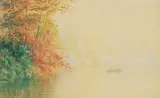 Lucius Richard O'Brien, Untitled - Canoeing in the Mist, watercolour on paper