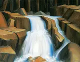 Glenn Payan, Untitled - Waterfall, oil on canvas