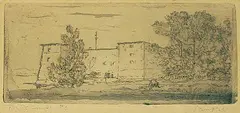 Robert Pilot, Fort Chambly, PQ, etching on paper