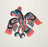 Bill Reid, Haida Thunderbird - Skiamsm #100/195, 1981, colour silkscreen on paper