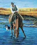 Margaret G. Richardson, After Esser Pasture Roping, 2005, acrylic on paper board