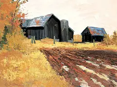 Peter Etril Snyder, Untitled - Homestead Feelings, oil on wood board