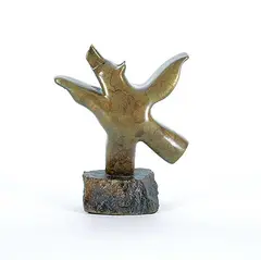 Untitled - Dancing Bear #4/30 by Vance Theoret, bronze sculpture, sold Nov 2018