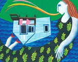 Jane Zednik, Untitled - Woman from Buck Lake, 1985, gouache on paper