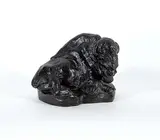 Charlie A. Beil, Untitled - Resting Buffalo #19/36, bronze sculpture