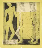 Wilfred Roy Roloff Beny, A Time to Mourn #Proof, 1947, colour etching on paper