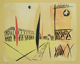 Wilfred Roy Roloff Beny, Untitled - Italian Square #18/30, 1952, colour lithograph on paper