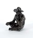 Jay Contway, Untitled - Coffee Time #95/200, 1973, bronze sculpture
