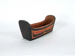 Doug Cranmer, Handcarved West Coast Box, painted wood carving