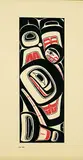 Robert Davidson, Killer Whale #155/295, 1975, colour silkscreen on paper