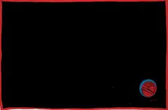 Robert Davidson, Black and Red Blanket, fabric