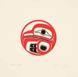Robert Davidson, Four Circles / Eagle #49/140, 1977, colour silkscreen on paper