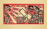 Calvin Hunt, Raven Stealing Sun #28/150, 1978, colour silkscreen on paper