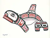 Tony Hunt, Killer Whale #14/100, 1968, colour silkscreen on paper